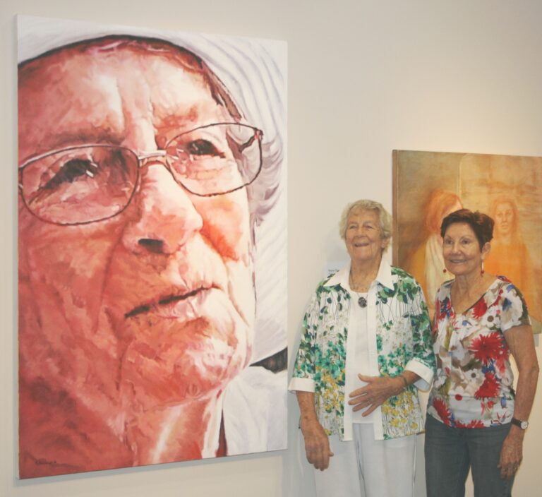 Painting of Loma with Barb and Loma  768x704