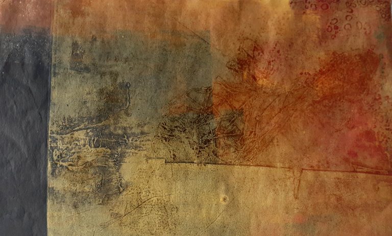Island Song.. Tapestry 2020 Multiplate Collagraph 768x462