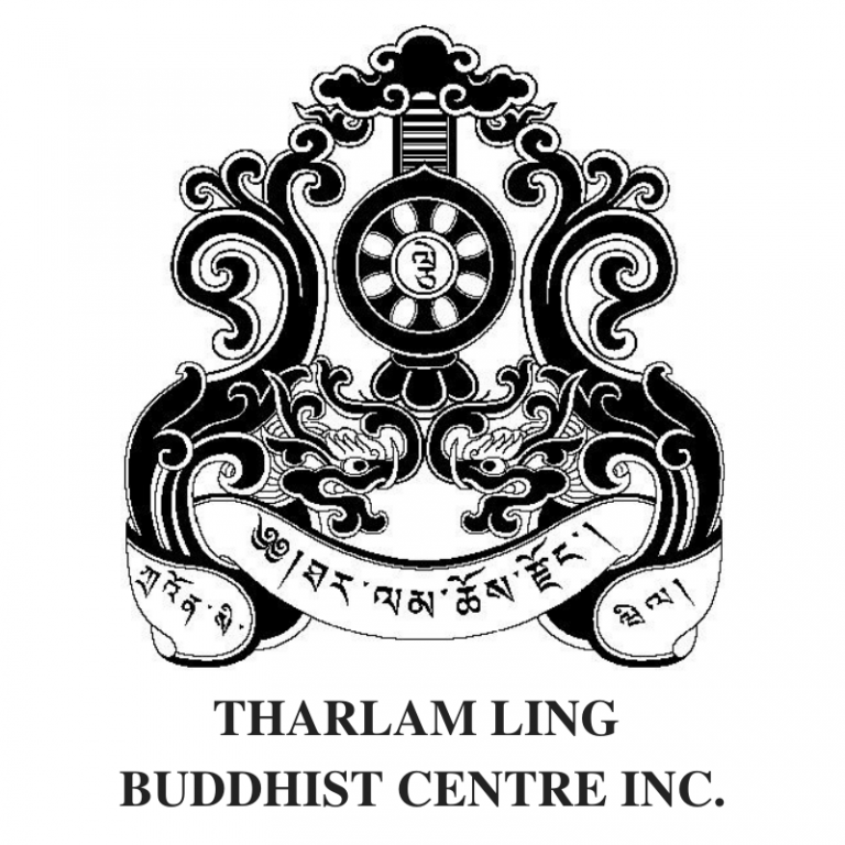Tharlam Ling Buddhist Centre Townsville logo 800 x 800 stacked 1 1 768x768