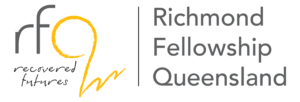 Richmond Fellowship Queensland Brandmark logo slate grey 300x102