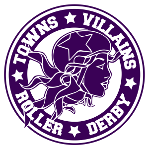 Towns Villains Roller Derby League Logo Colour 01 300x300