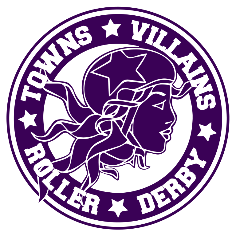 Towns Villains Roller Derby League Logo Colour 01 768x768