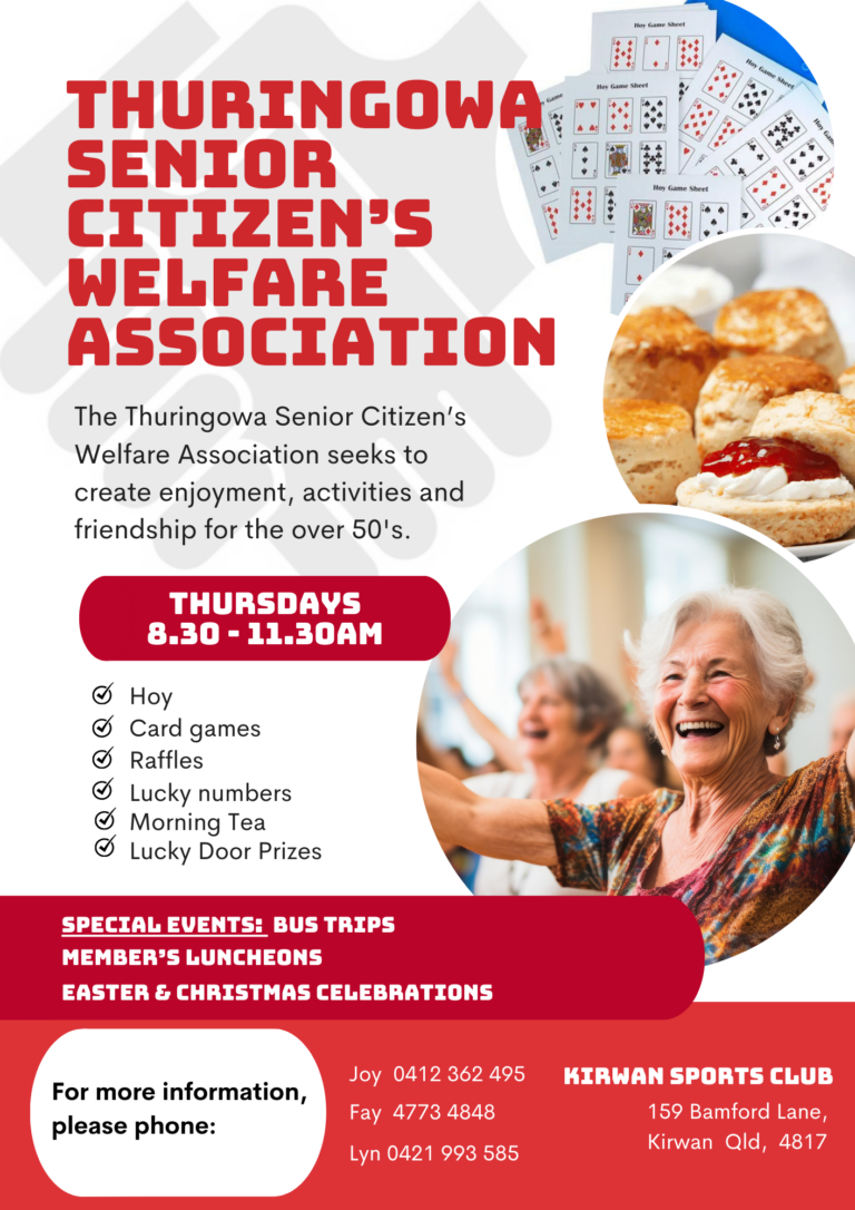 Thuringowa Senior Citizens Welfare Assoc Flyer 768x1086