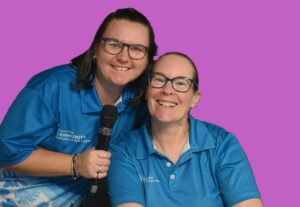 Two Townsville Community Information Centre volunteers